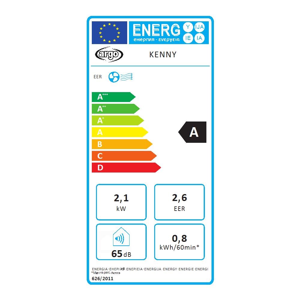 Condizionatore Portatile Monoblocco Kenny 8000 Btu / h Classe A - Foto 2