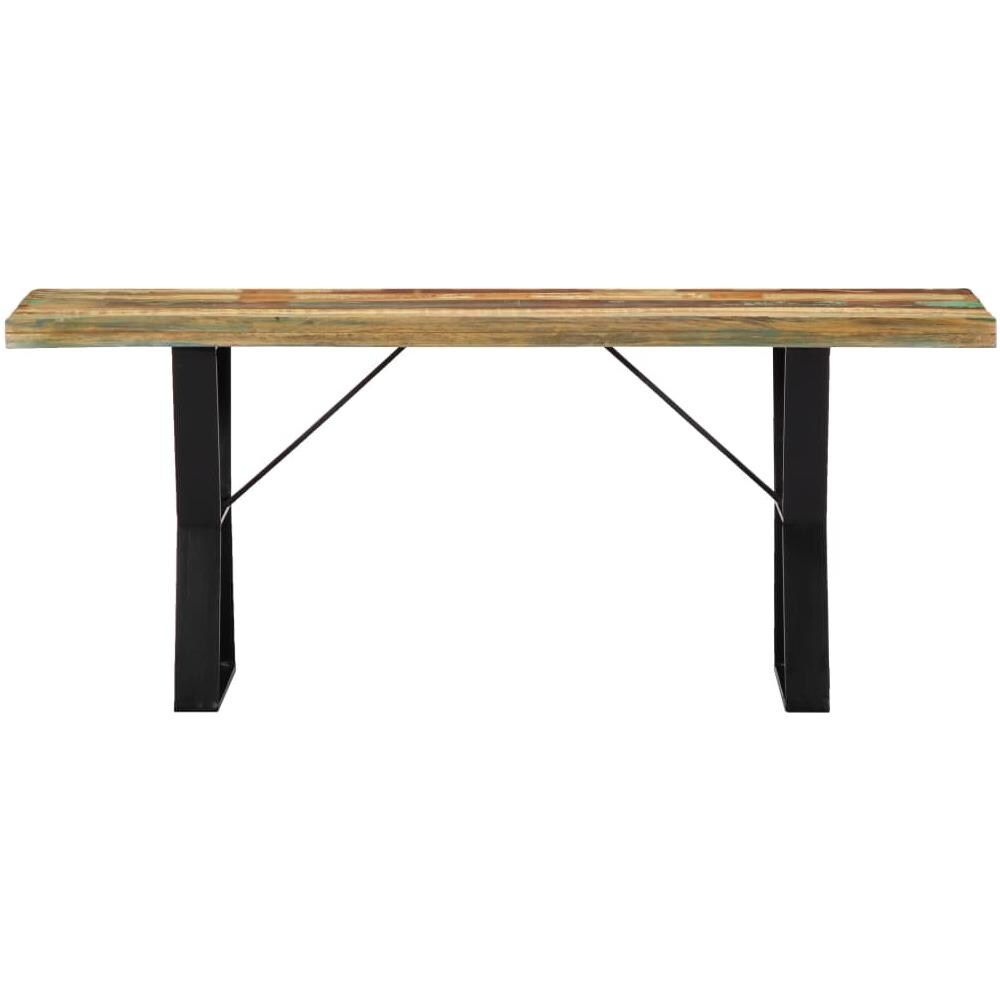 Panca 110 Cm In Legno Massello Di Recupero - Foto 2