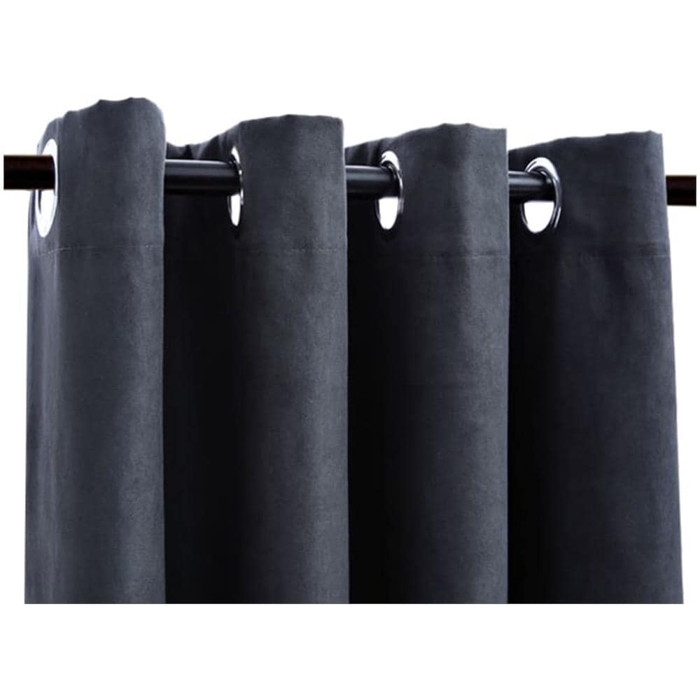 Tende Oscuranti Con Anelli In Metallo 2 Pz Antracite 140x245 Cm - Foto 4