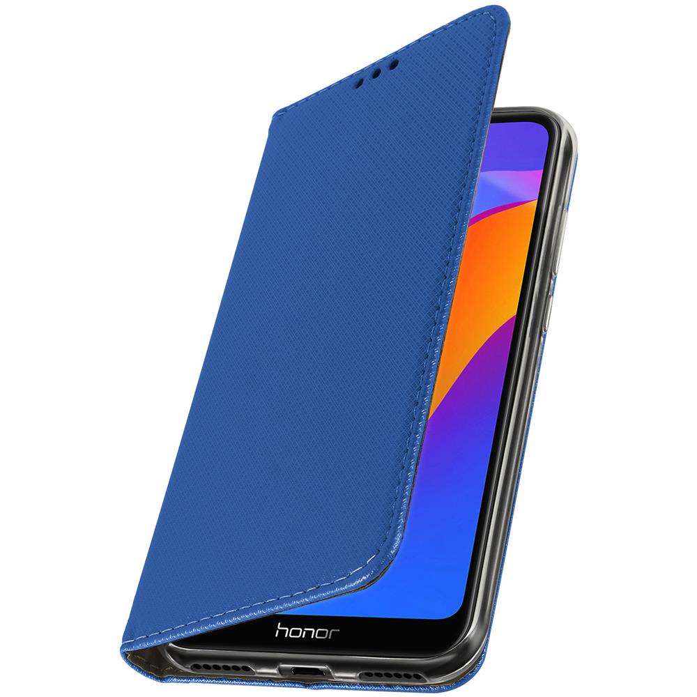 Custodia Honor 8a / Huawei Y6s / Y6 2019 Portacarte Stand Video Cover - Blu - Foto 2