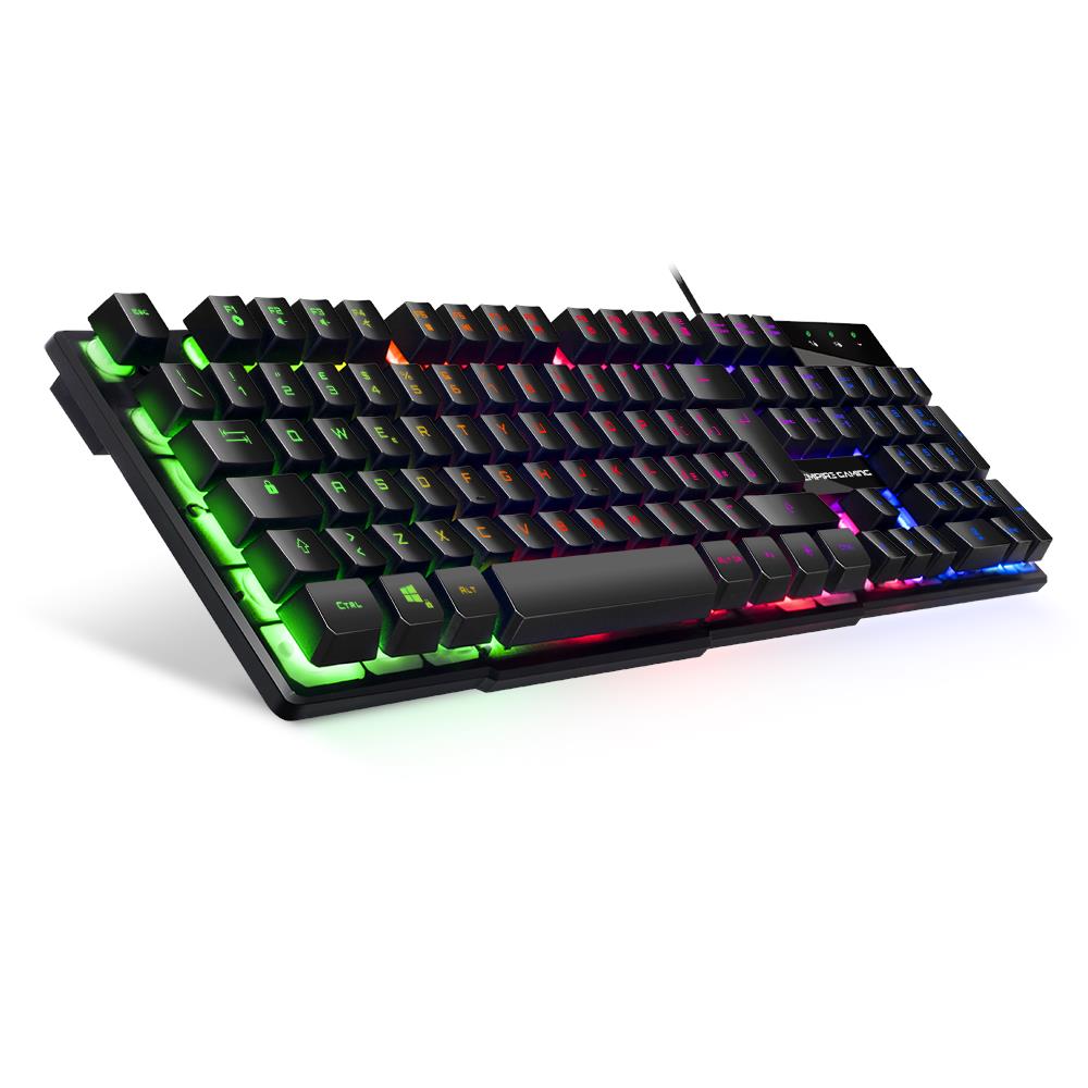 Tastiera Pc Empire K300 - 105 Tasti Semi-meccanici Di Cui 19 Anti-ghosting 12 Multimediali Ad Accesso Diretto Retroilluminata A Led Rgb - Foto 1
