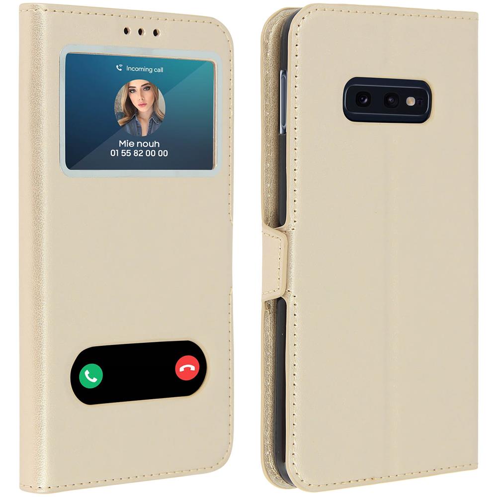 Custodia Per Samsung Galaxy S10e Sportellino 2x Finestre Cover Silicone - Foto 1