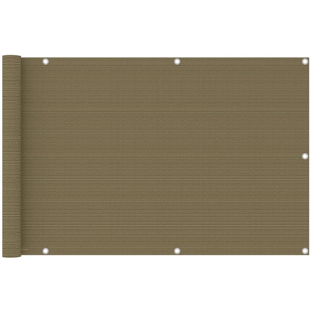 Paravento Da Balcone Grigio Talpa 90x600 Cm In Hdpe - Foto 1
