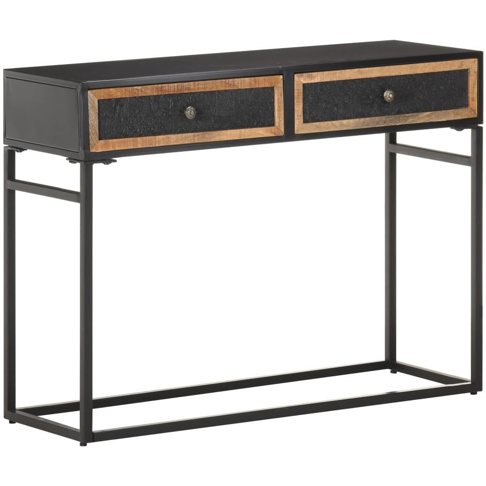 Tavolo Consolle 100x35x75 Cm In Legno Massello Di Mango - Foto 1