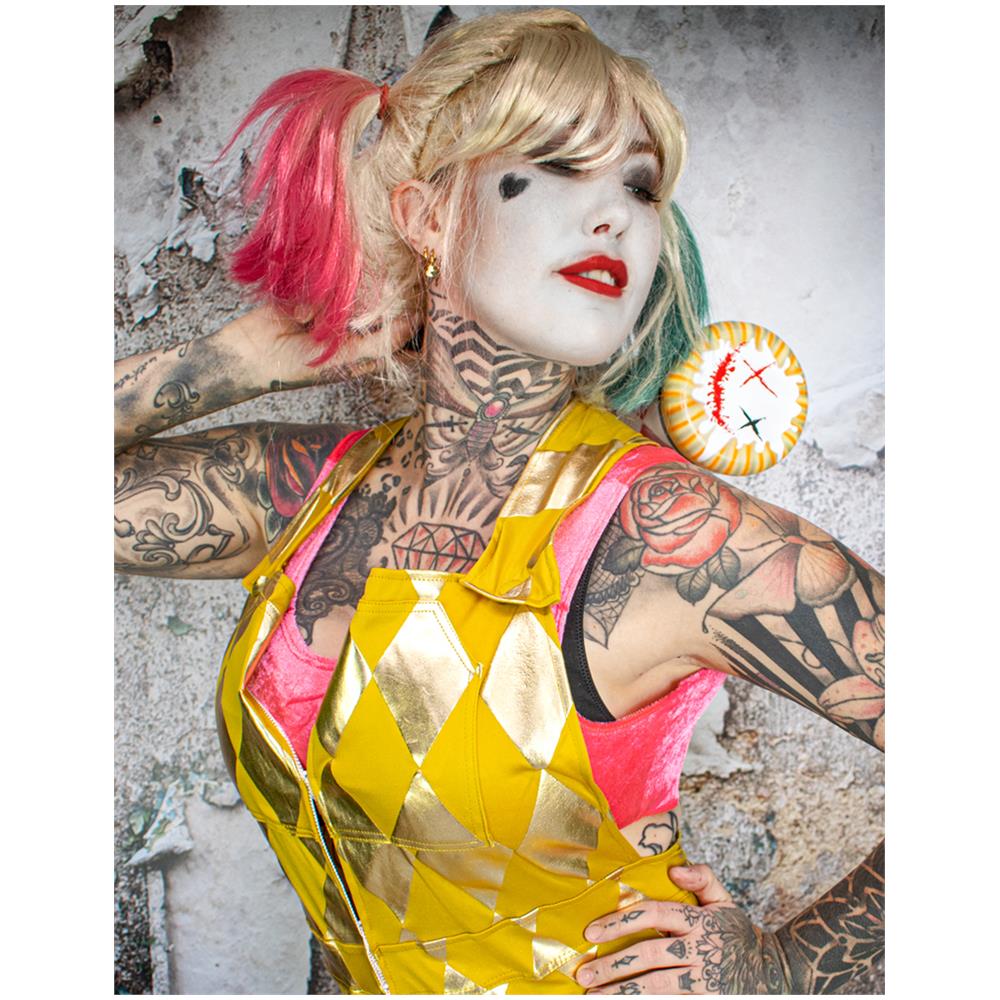 Costume Salopette Harley Quinn Birds Of Pray Donna - Taglia: M / L - Foto 4