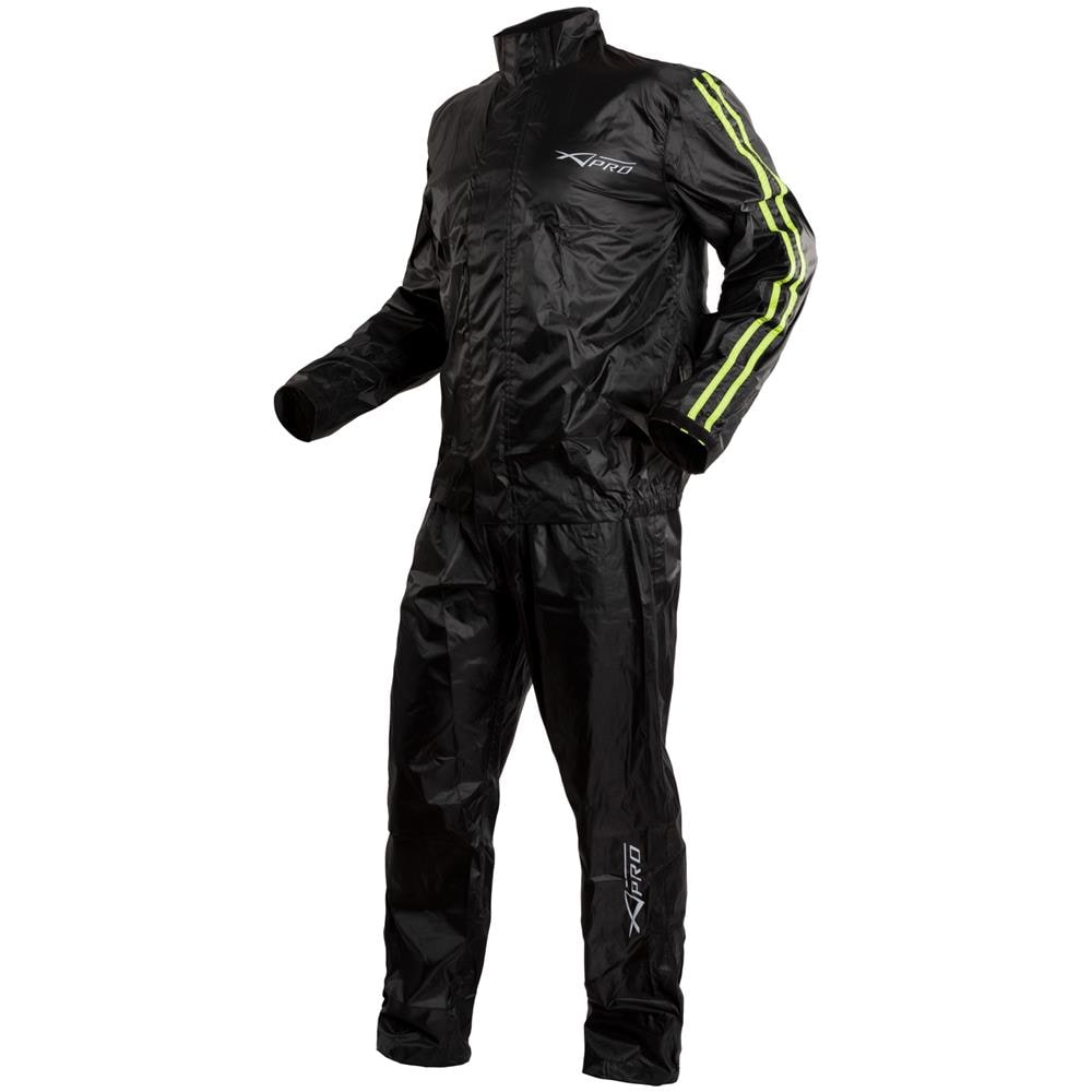 Giacca Impermeabile Pantaloni Moto Scooter Antipioggia Alta Visibilità Fluo M - Foto 2