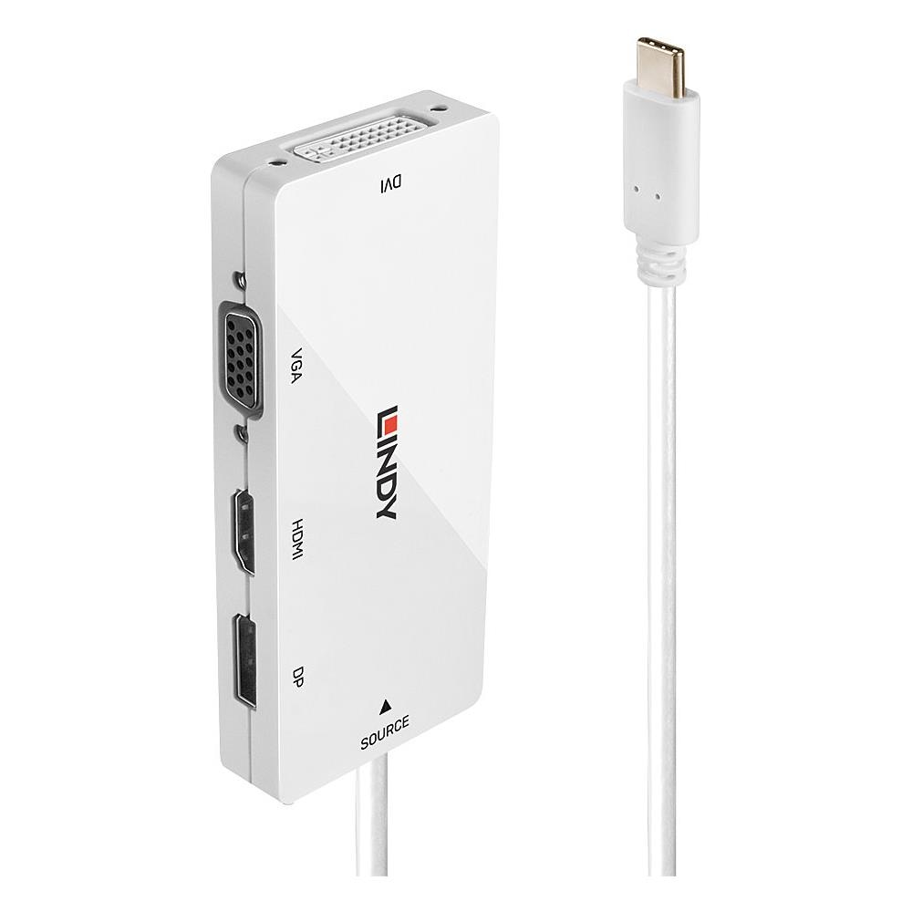 43279 Hub di Interfaccia USB Tipo C a Multi-AV 21600 Mbit / s - Bianco - Foto 1