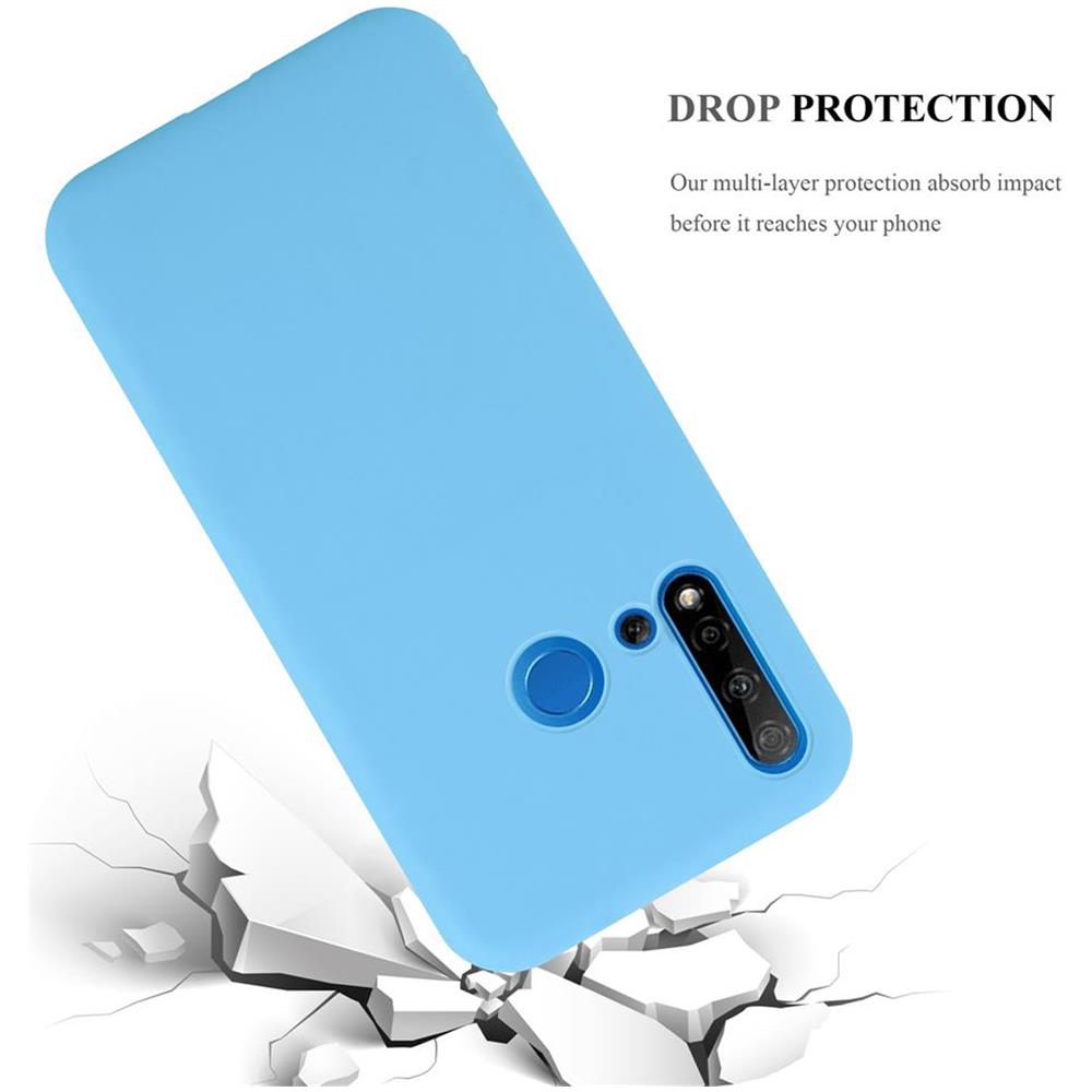 Custodia Compatibile Con Huawei P20 Lite 2019 / Nova 5i In Candy Blu - Coperchio Protettivo In Silicone Tpu Flessibile - Foto 8