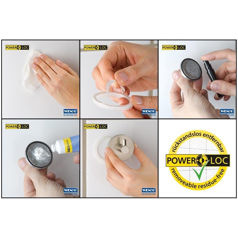 Power-loc Elegance Spazzola Con Spazzola Per Wc, Wenko - Foto 2