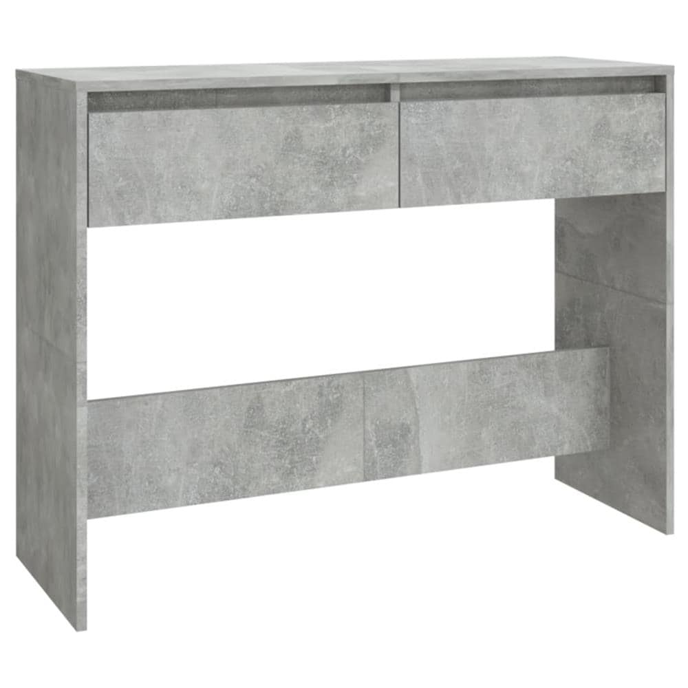 Tavolo Consolle Grigio Cemento 100x35x76,5 cm in Truciolato - Foto 2