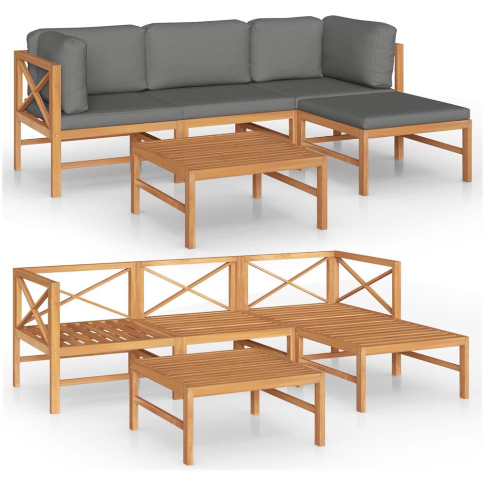2 Pz Divani Angolari Da Giardino | Sofà Da Giardino | Divano Per Esterni Con Cuscini Massello Acacia Cfw568932 93234483