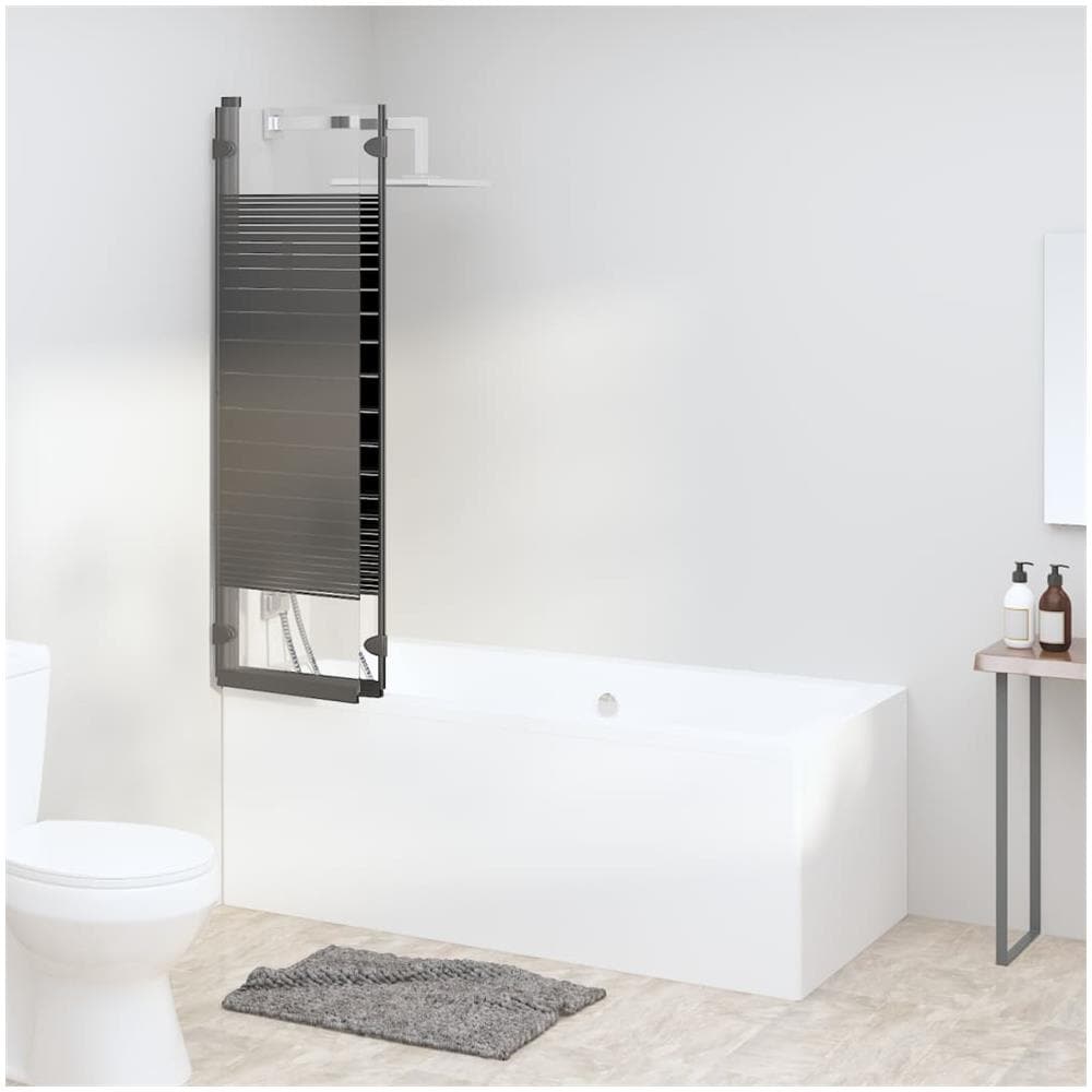 Box Doccia Pieghevole 3 Pannelli 130x130 cm in ESG Nero - Foto 3