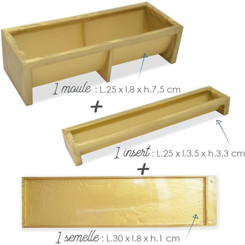 Kit Di 3 Stampi Per Realizzare Un Tronchetto Di Natale - Stampo, Inserto, Base - Foto 1