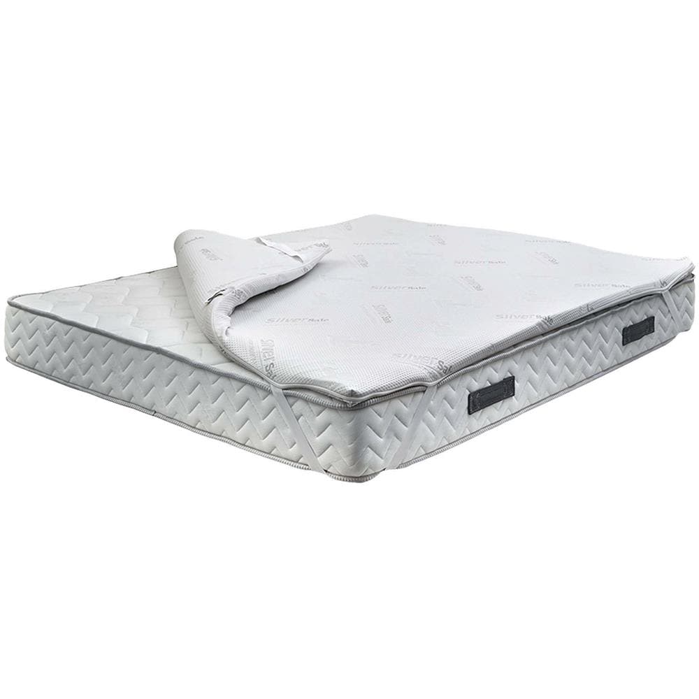 Topper Matrimoniale Sagittario, Set Sovra Materasso Con Cuscino, Topper Memory Foam, Topper Anallergico E Traspirante, 100% Made In Italy, 160x200xh5 Cm - Foto 1