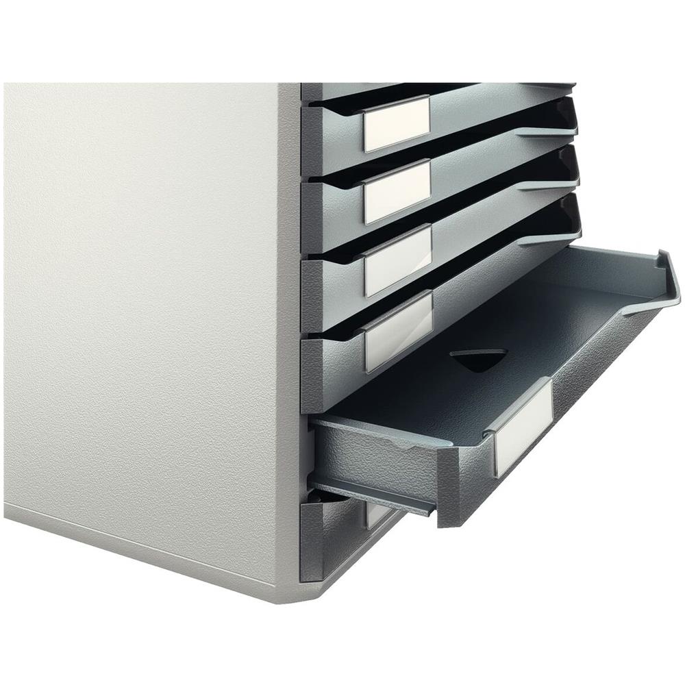 Form Set Classificatore Modulare Form Set 10 Cassetti Grigio Grigio Scuro Polistirene Plastica 28,5 X 29 X 35,5 Cm - Foto 2