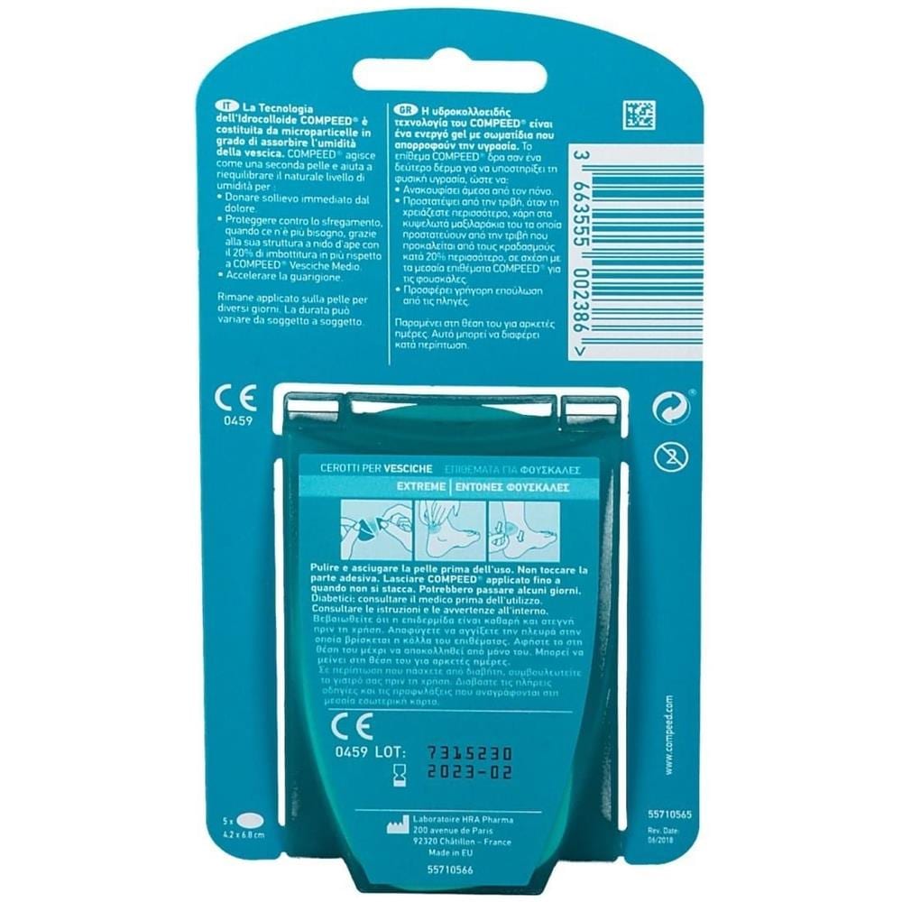 Compeed Cerotti per Vesciche Extreme 5 Pezzi - Foto 2