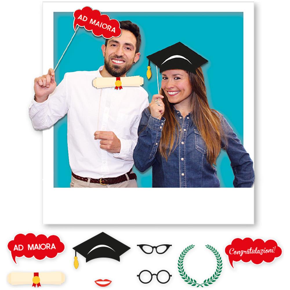 8 Photo Booth Laurea 20 Cm - Foto 2