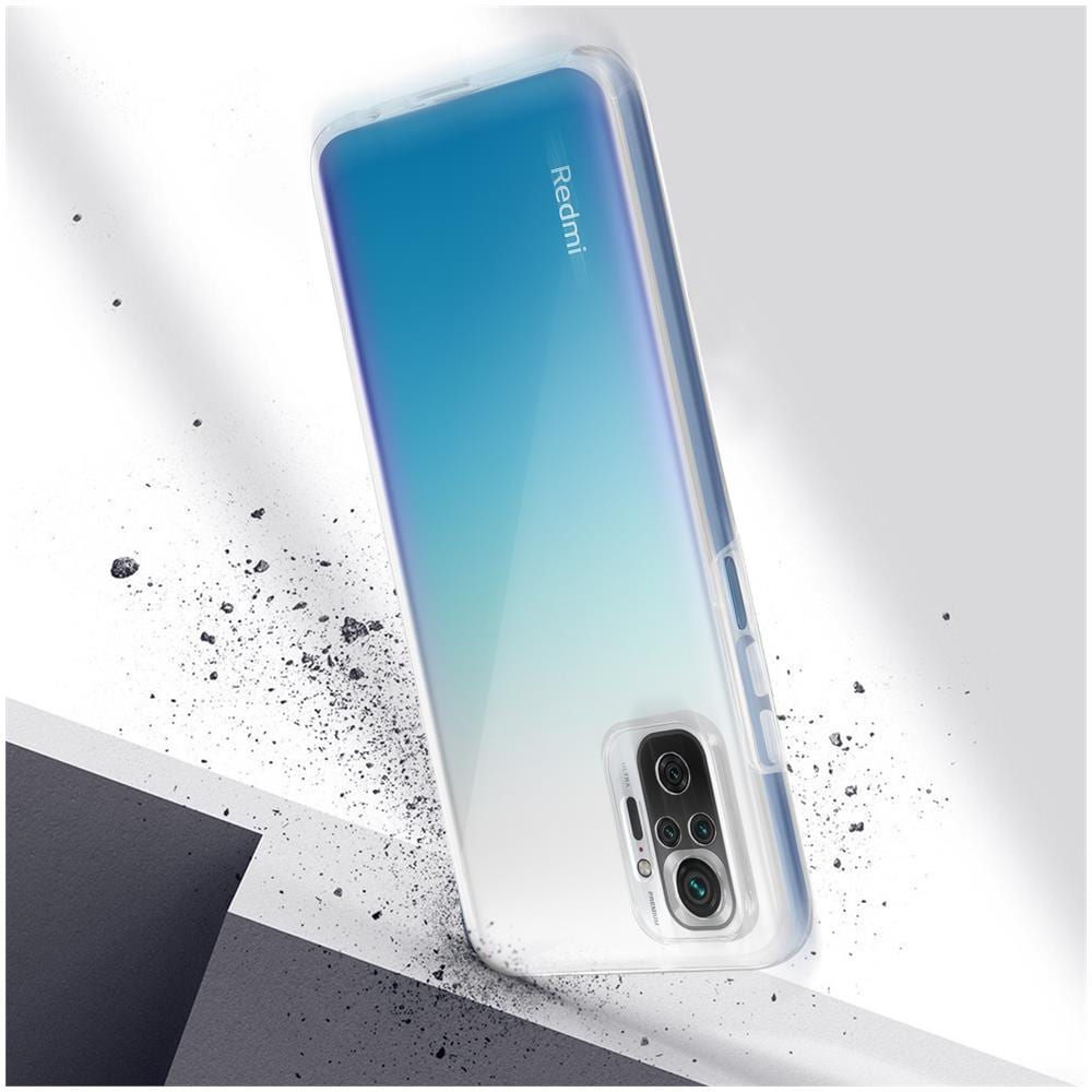 Cover Xiaomi Redmi Note 10 Pro, Retro Rigido E Fronte Flessibile, Trasparente - Foto 2