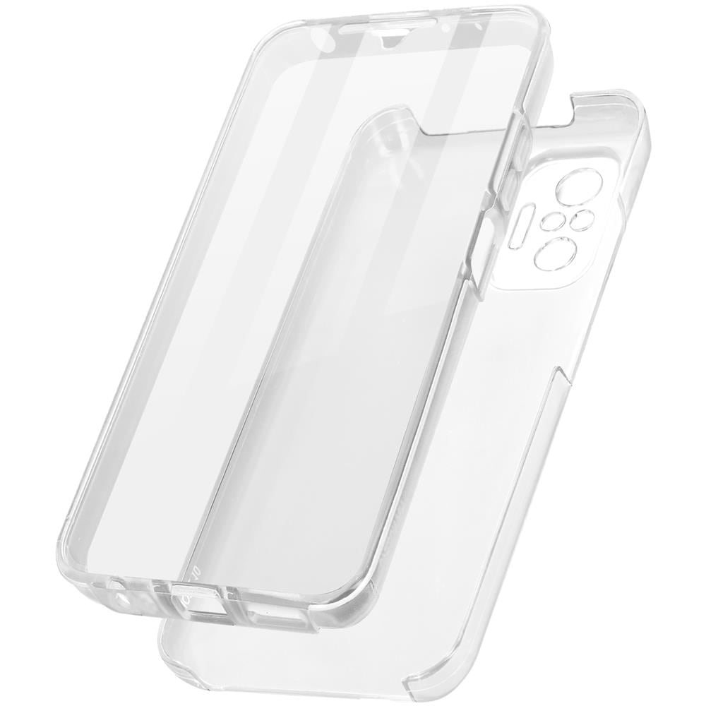 Cover Xiaomi Redmi Note 10 Pro, Retro Rigido E Fronte Flessibile, Trasparente - Foto 1