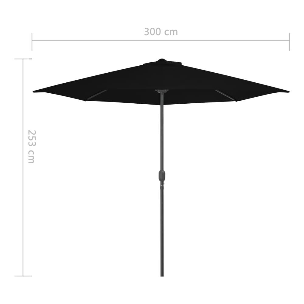 Ombrellone con Palo in Acciaio Terracotta 250x250x230 cm - Foto 2