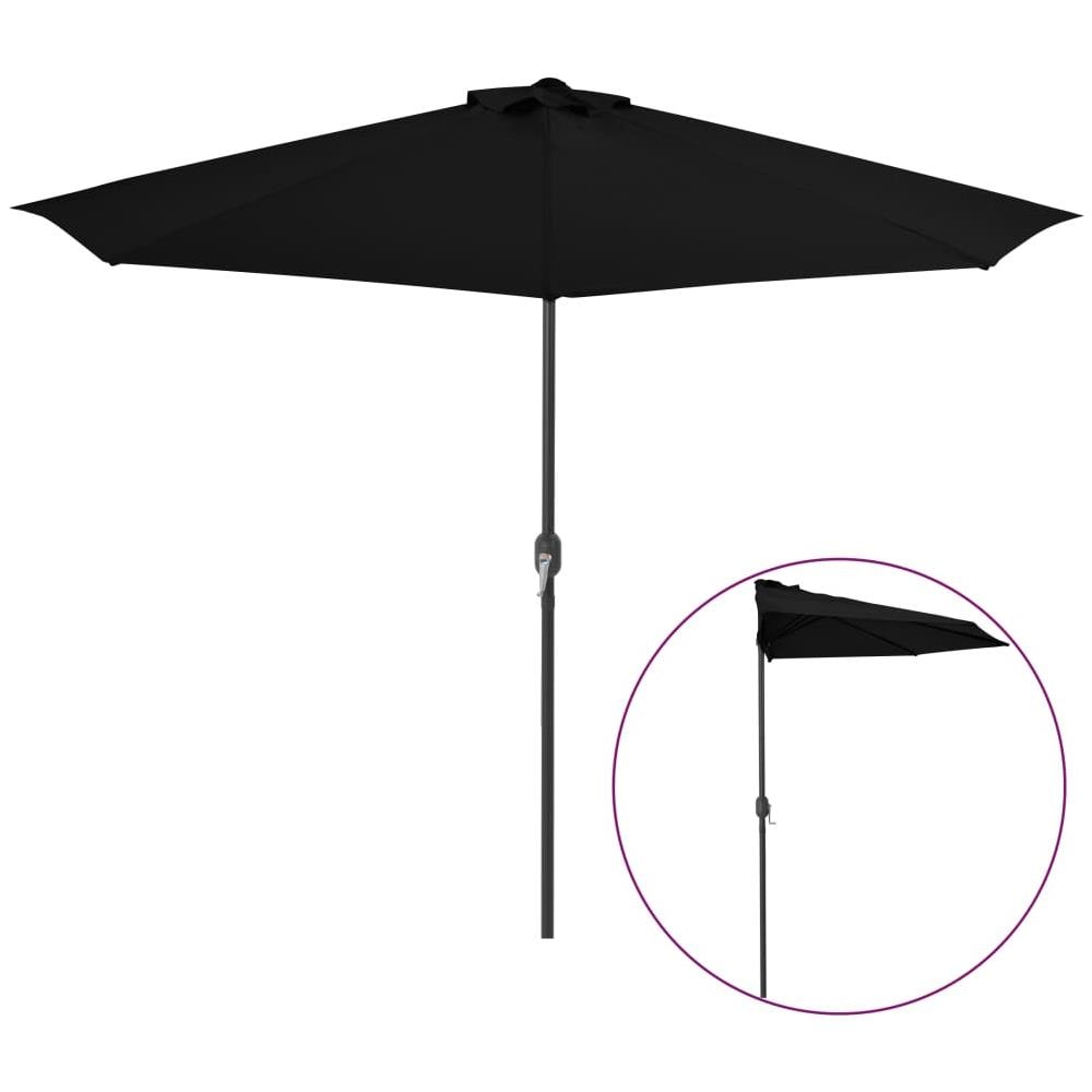 Ombrellone con Palo in Acciaio Terracotta 250x250x230 cm - Foto 1