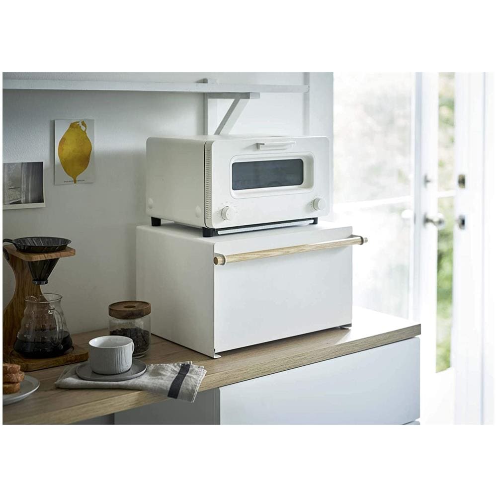 Yamazaki 4376 Portapane Legno D'acciaio Lavastoviglie Bianco - Foto 2