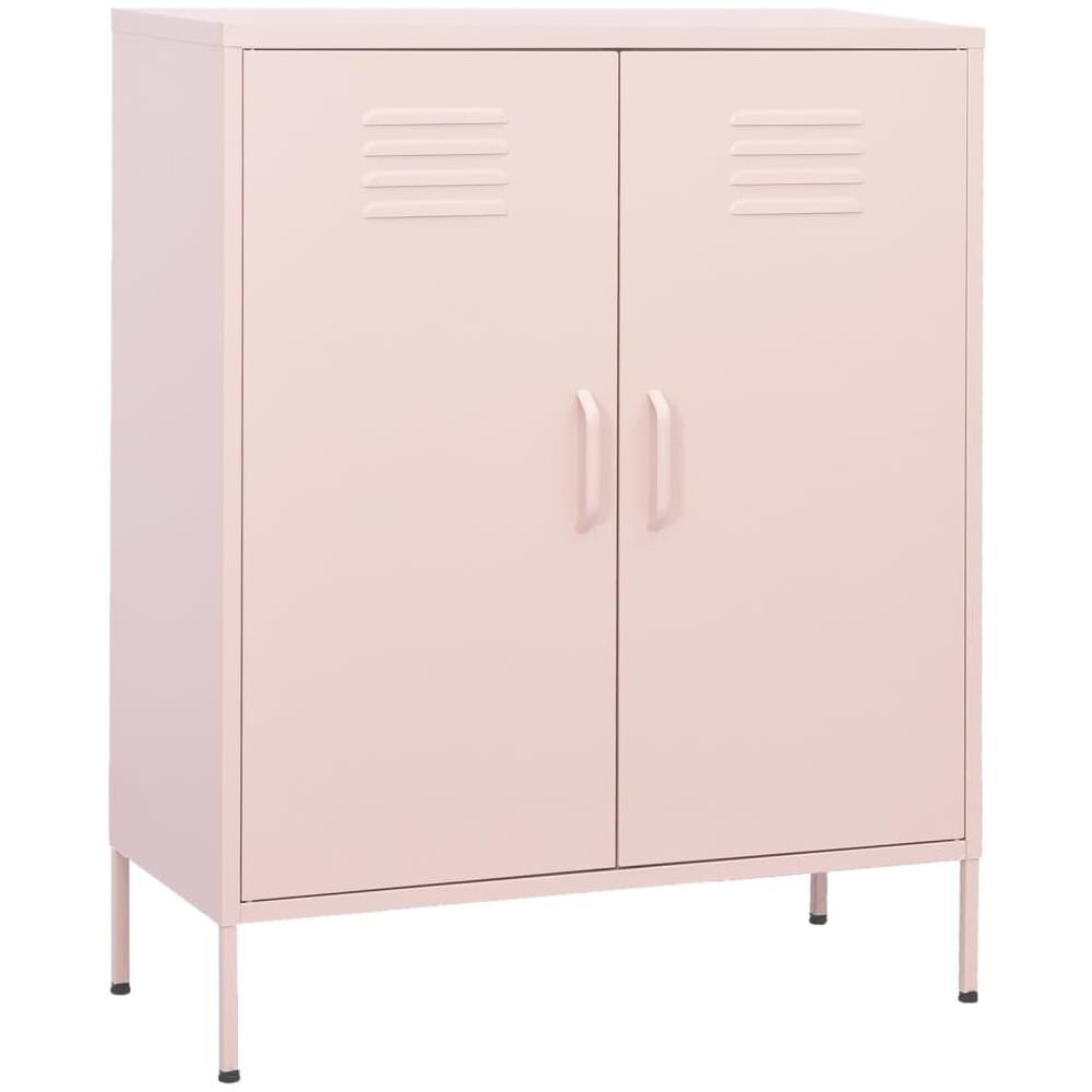 Armadietto Rosa 80x35x101,5 Cm In Acciaio - Foto 1