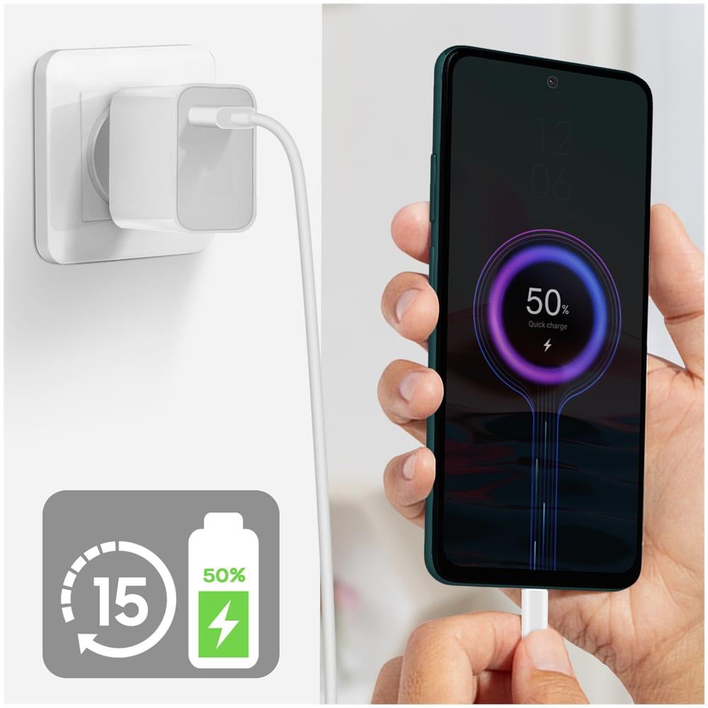 Caricatore Da Muro Usb 27w Mdy-10-el Con Cavo Usb-c B91175c0027036 Bianco - Foto 8