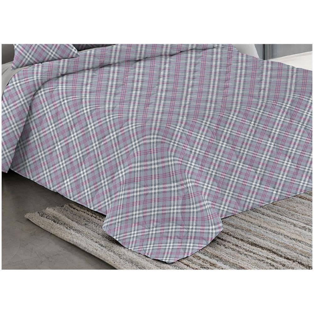 Trapuntino Piumino Estivo Pensieri Delicati Disegno Scotty Scozzese Matrimoniale Rosa - Foto 5