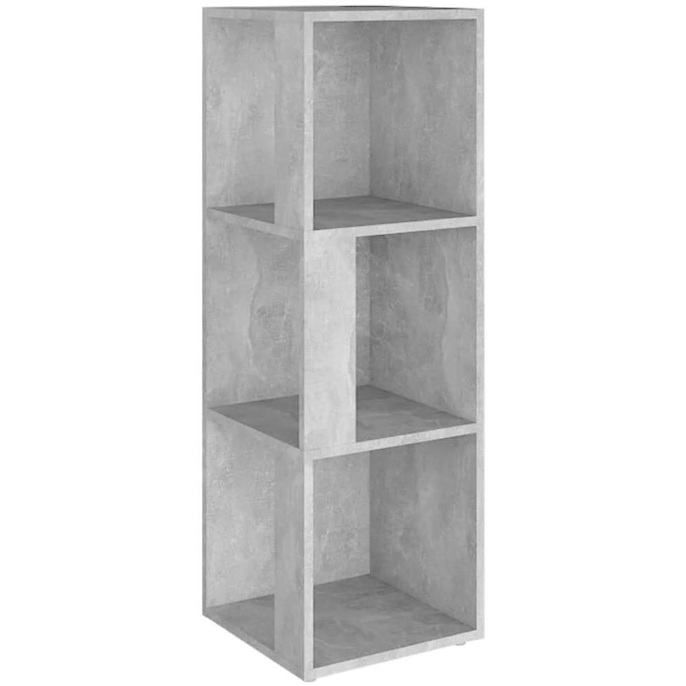 Armadio Angolare Grigio Cemento 33x33x100 cm in Truciolato - Foto 2