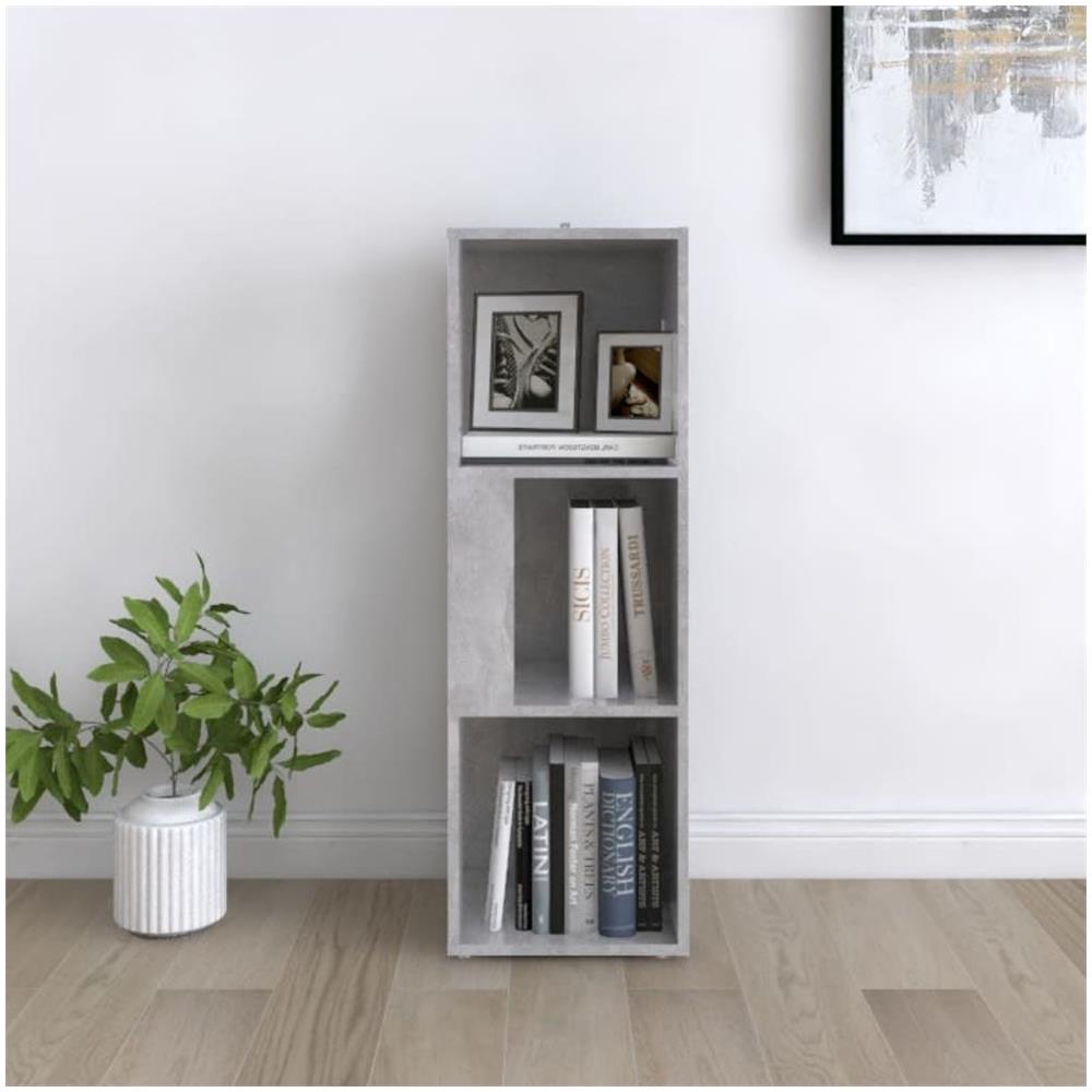 Armadio Angolare Grigio Cemento 33x33x100 cm in Truciolato - Foto 3