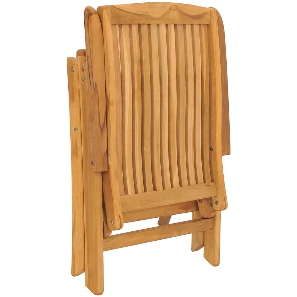 Sedie Da Giardino Reclinabili 6 Pz In Legno Massello Di Teak - Foto 5