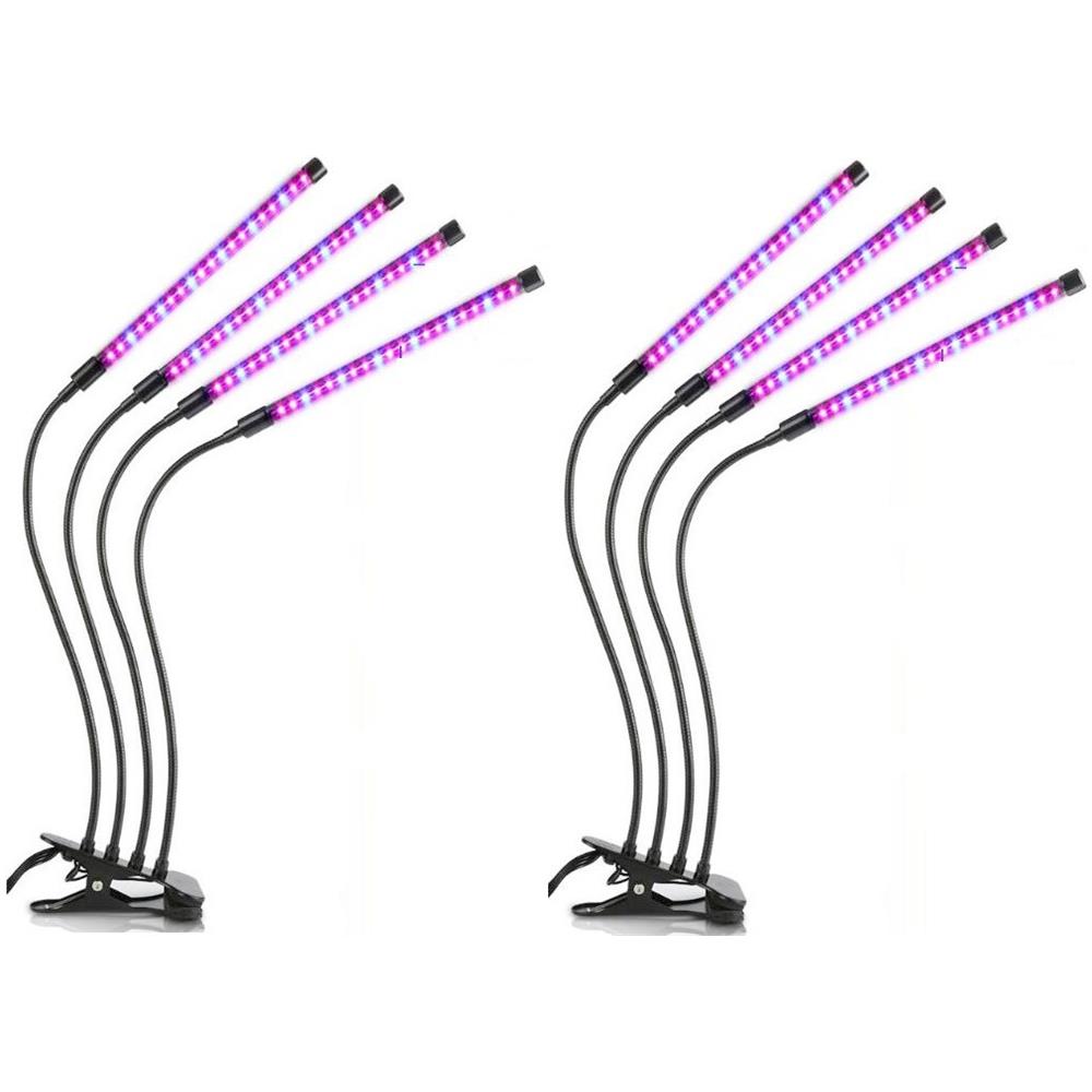 Lampada Per Piante / Illuminazione Per Piante Con 4 Tubi Fluorescenti A Led Flessibili 2 Pacchi - Foto 1
