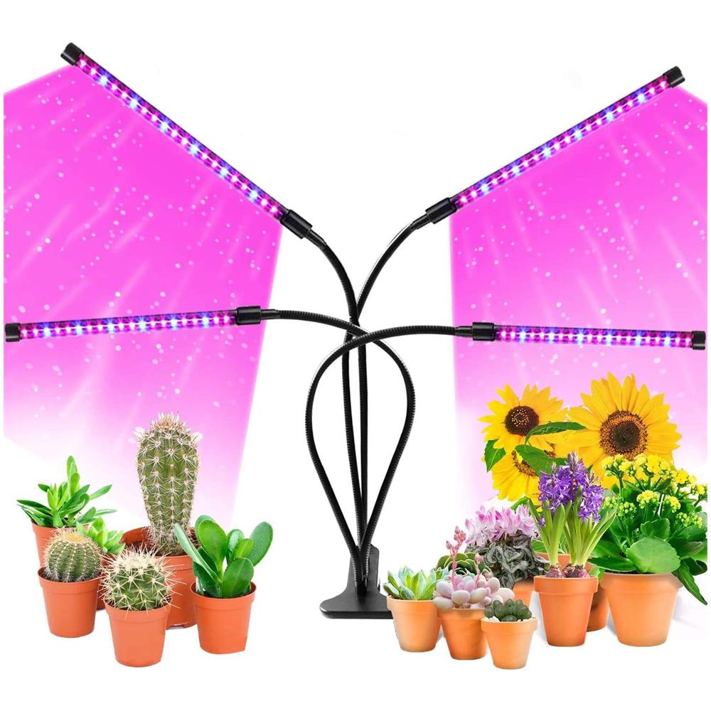 Lampada Per Piante / Illuminazione Per Piante Con 4 Tubi Fluorescenti A Led Flessibili 2 Pacchi - Foto 2