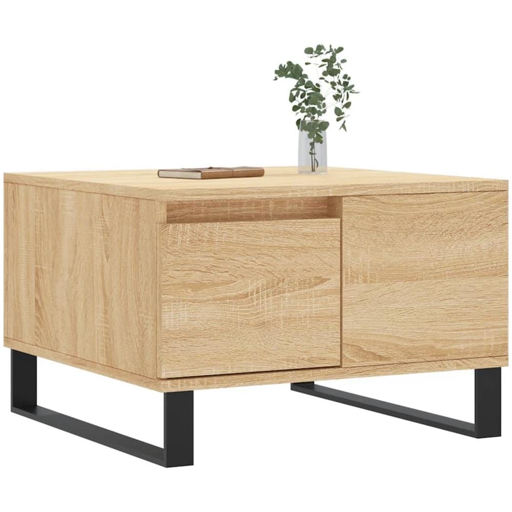 Tavolino Salotto Rovere Sonoma 55x55x36,5 Cm Legno Multistrato - Foto 3