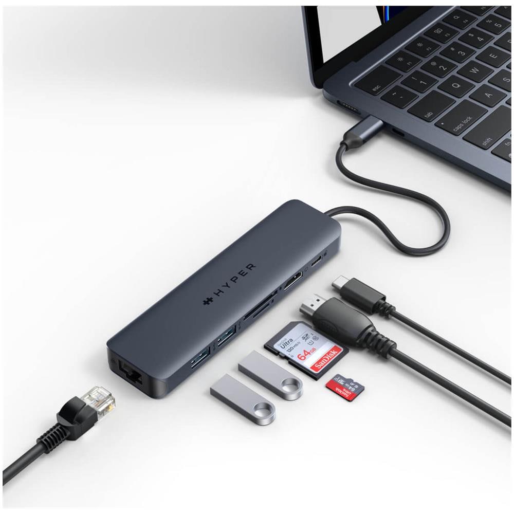 Replicatore di Porte e Docking Station HD4003GL per Laptop USB Tipo C Colore Blu - Foto 2