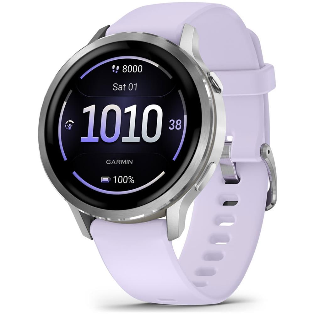 Venu 4 3,05 cm (1.2") AMOLED 41 mm Digitale 390 x 390 Pixel Touch screen Argento Wi-Fi GPS (satellitare) - Foto 1