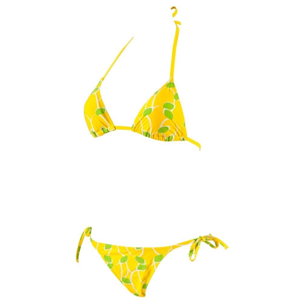 Costume Donna Lemons Triangle Giallo Fantasia 46 - Foto 1