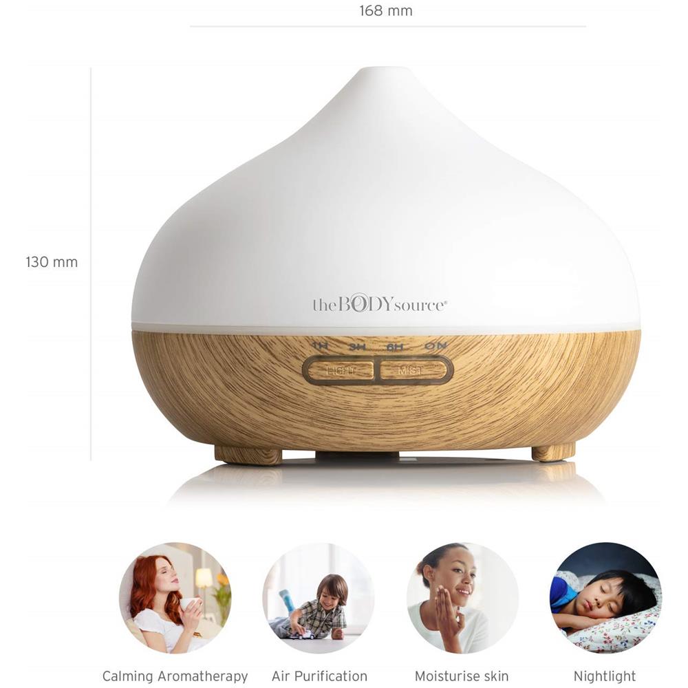 Diffusre Di Aromi Per Oli Essenziali Con Luci Led Di 7 Colori (300ml)  - Foto 3