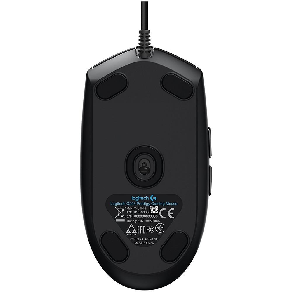Mouse Gaming USB Ottico G203 6 Tasti 8000 DPI Colore Nero - Foto 5
