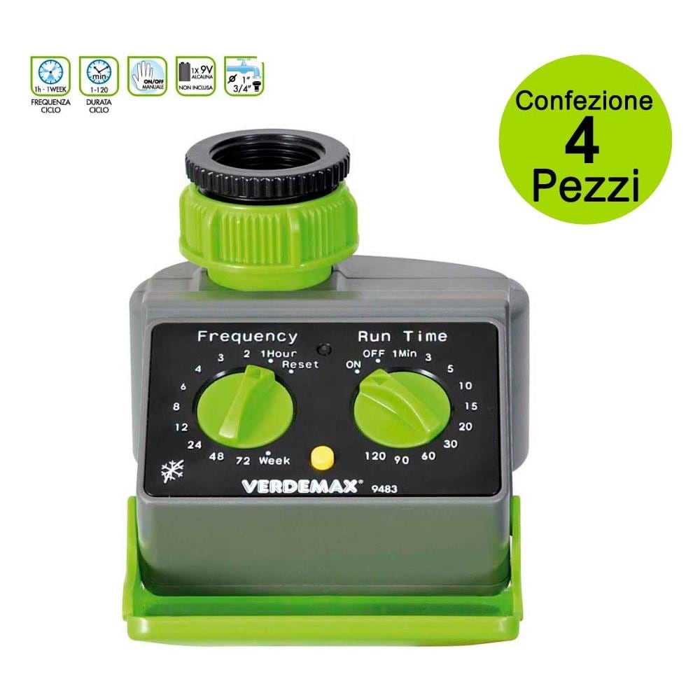 Multipack Da 4 Pz Programmatore Analogico Irrigazione Centralina Analogica Verdemax 9483 - Foto 1