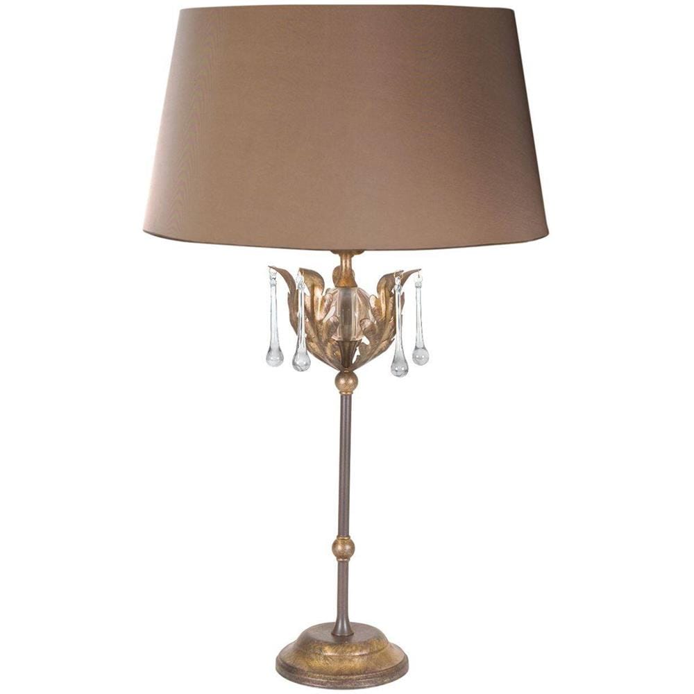 Lampada Da Tavolo A 1 Luce Oro, Bronzo, E27 - Foto 1