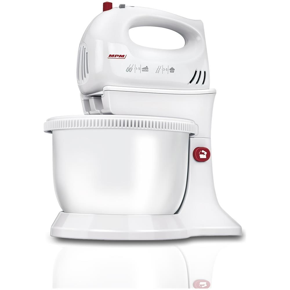 Mpm Mmr-16z Impastatrice Per Pasticceria Con Ciotola Rotante 3,4 Litri, 5 Velocità + Turbo 750w Bianco - Foto 1