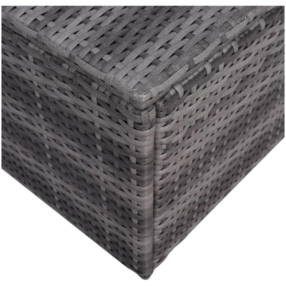 Set Divani da Giardino 9 pz con Cuscini in Polyrattan Grigio - Foto 4