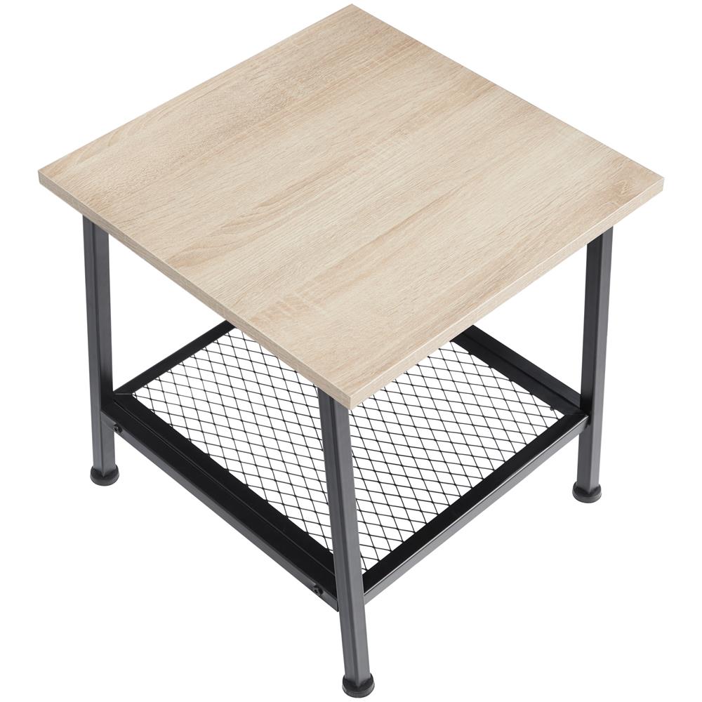 Tavolino Bedford 45,5 X 45 X 47 Cm - Industriale Legno Chiaro, Rovere Sonoma - Foto 1