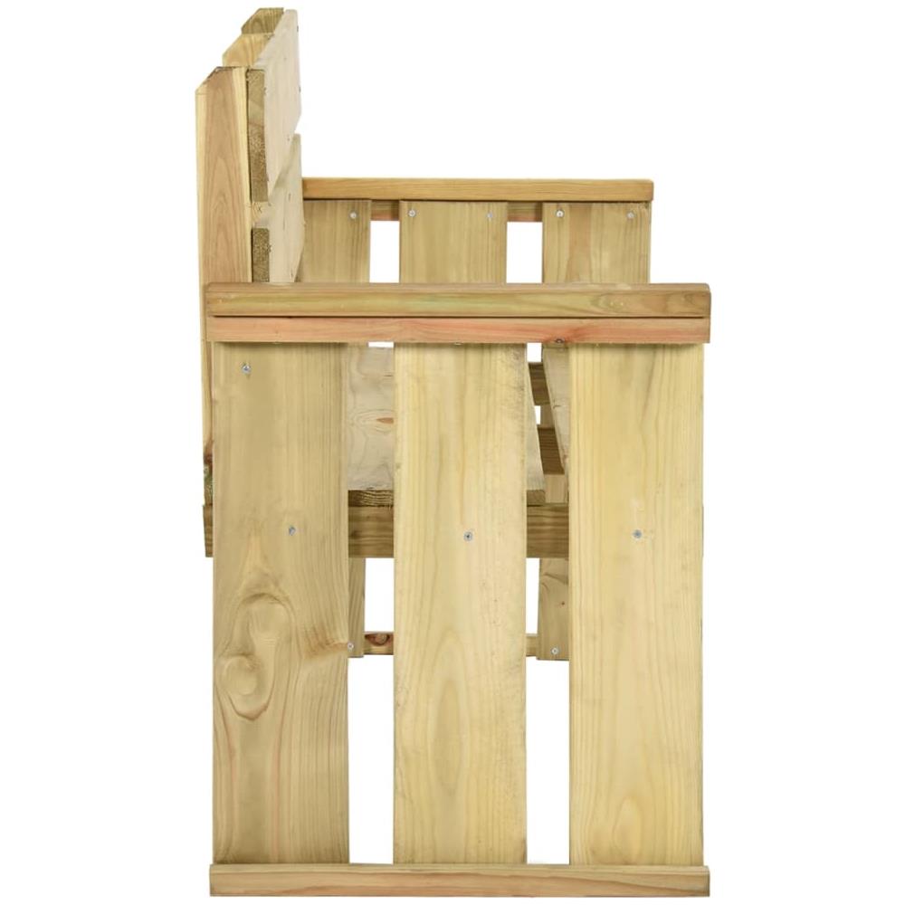 Panca da Giardino 121 cm in Legno di Pino Impregnato - Foto 3