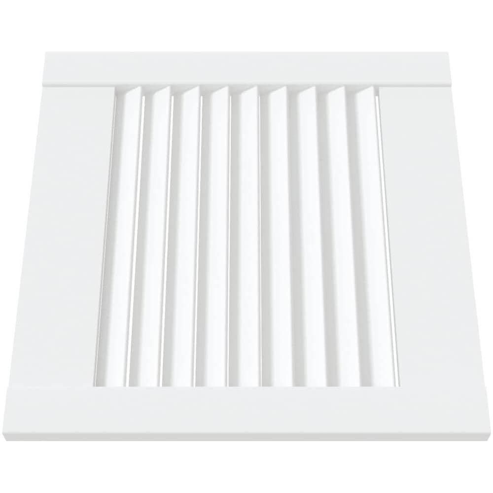 Ante a Lamelle 2 pz Bianche 39,5x39,4 cm in Legno di Pino - Foto 5