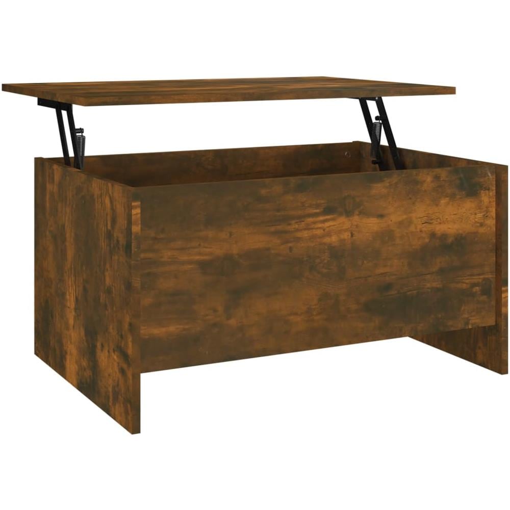 Tavolino Salotto Rovere Fumo 80x55,5x41,5 Cm Legno Multistrato - Foto 2