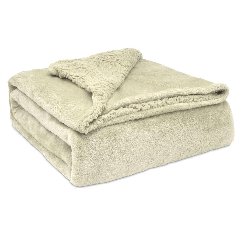 Briebe - Coperta Per Divano / Letto 130x160cm A Doppio Strato In Pile Calde, Accoglienti  Perla - Foto 1