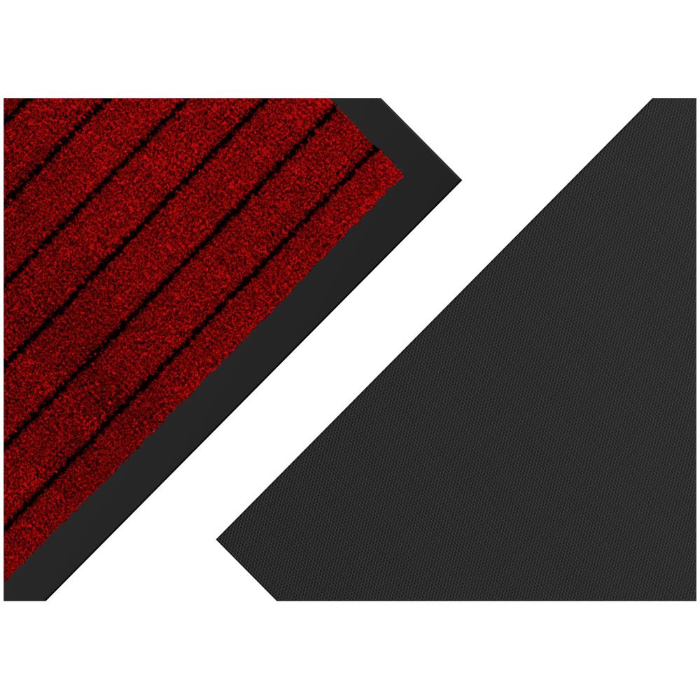 Tappeto Zerbino Entrata Ingresso Casa Esterno Interno Antiscivolo Asciugapassi Alaska 60x90 Bordeaux - Foto 2